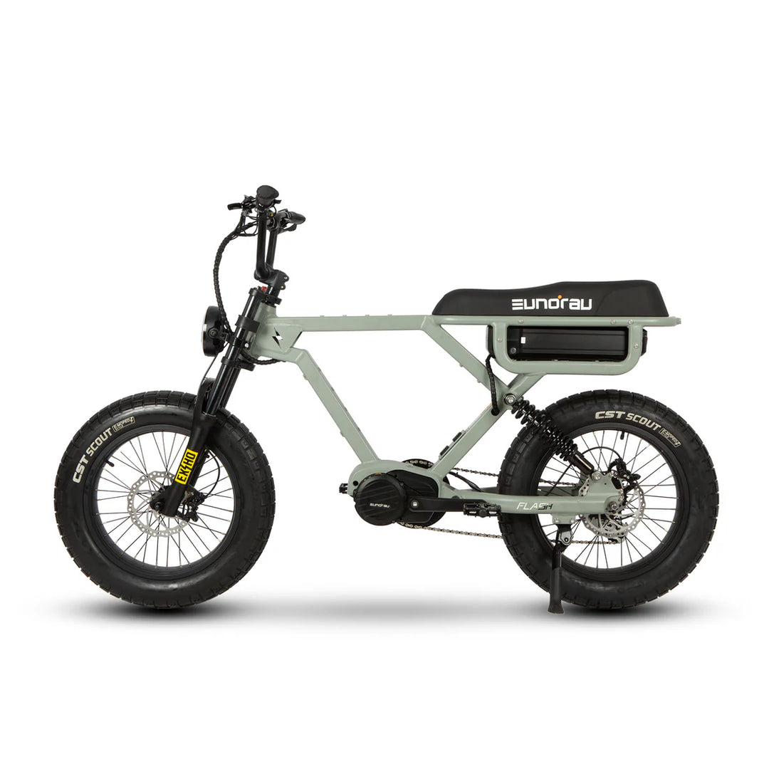 Eunorau| Flash Mid-Drive, Full Suspension, Multi-Battery 1500W AWD All-Terrain Ebike
