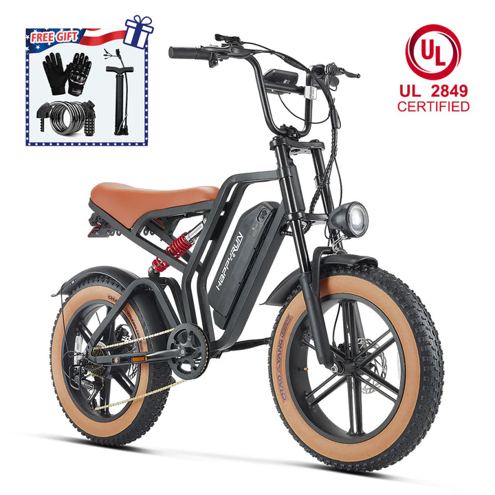 Happyrun Tank G60 UL 2849 Certified Electric Dirt Bike Fat Tire All Terrain