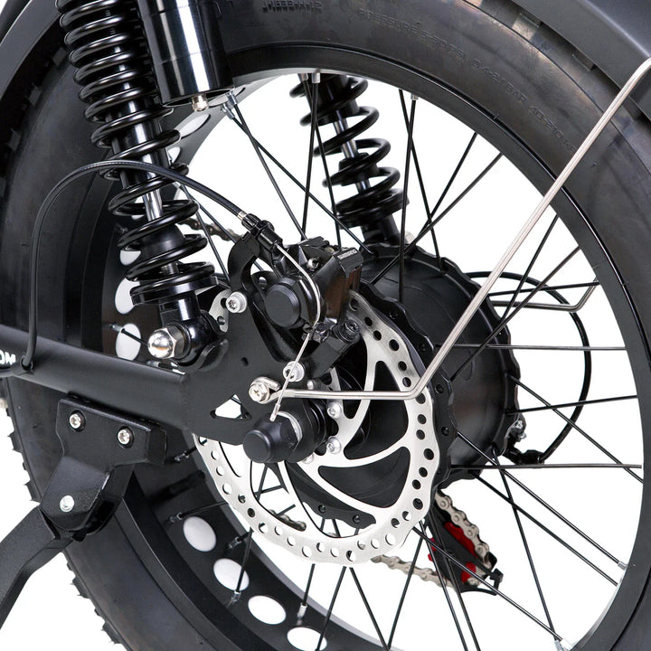 Nakto F2 500W/750W Peak, Dual Suspension, 20" Tires Fat Tire E-Bike