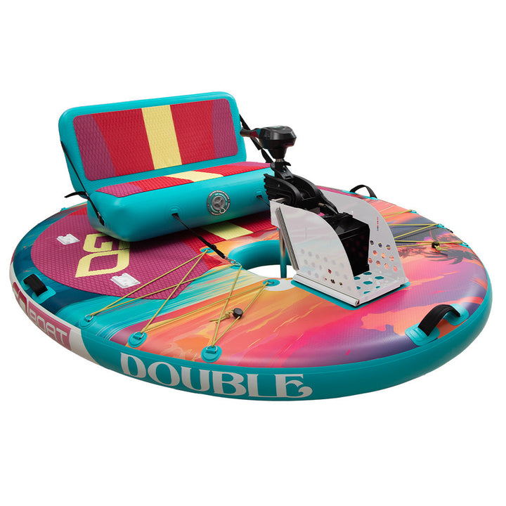 GOBOAT|Double Sunset| 2-Person Portable Electric Floating Boat