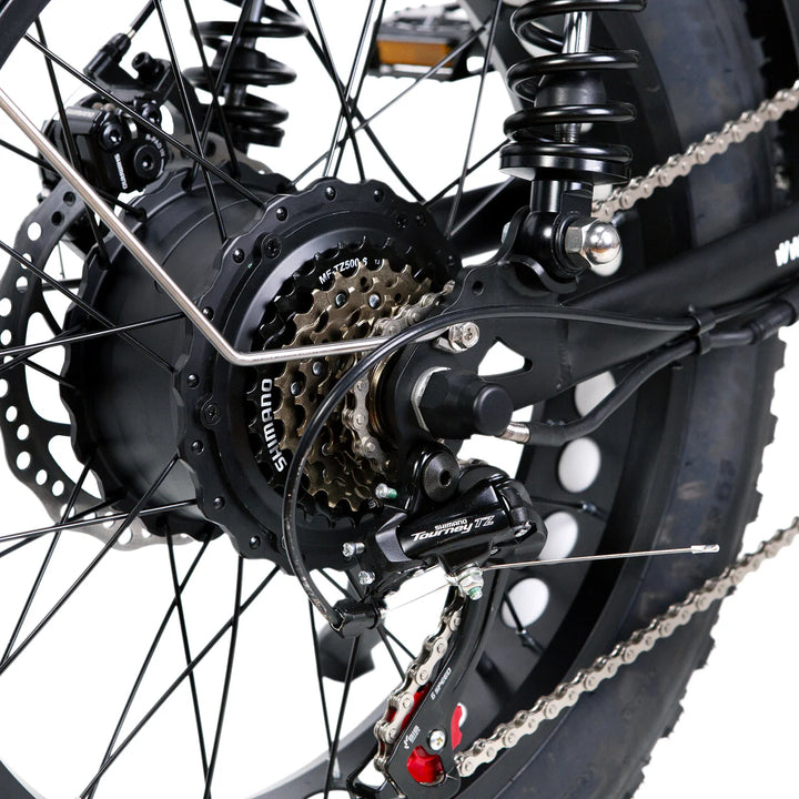 Nakto F2 500W/750W Peak, Dual Suspension, 20" Tires Fat Tire E-Bike