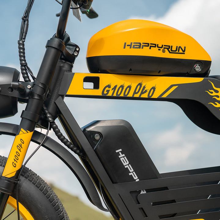 HappyRun G100 Pro 6000W Full Suspension, Long Range E-Bike