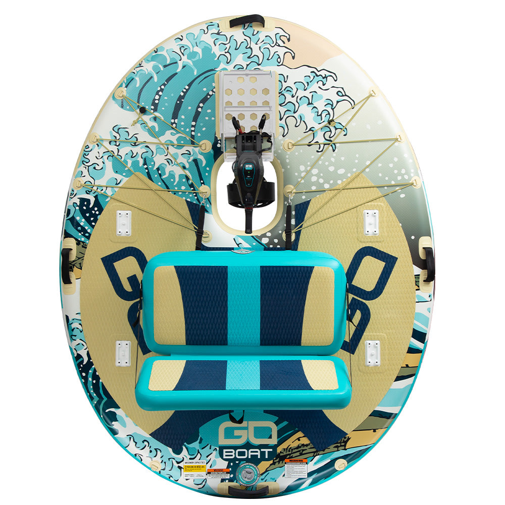GOBOAT|Double Wave| 2-Person Portable Electric Floating Boat