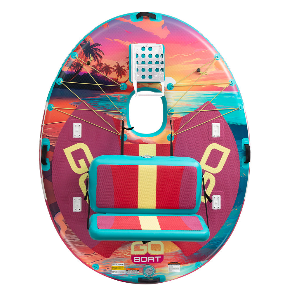 GOBOAT|Double Sunset| 2-Person Portable Electric Floating Boat