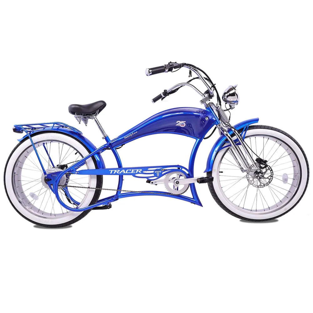 Twenty5 800W Chopper Stretch Cruiser Harley-Style Ebike