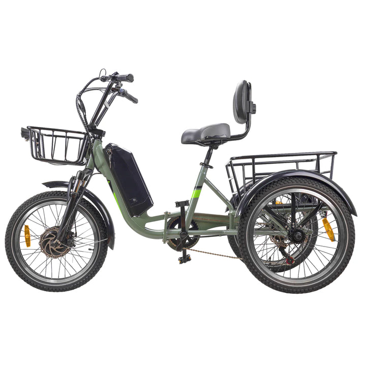 Nakto S02| 500W/750W Peak, 48V 16Ah, 60-Mile Range Electric Trike