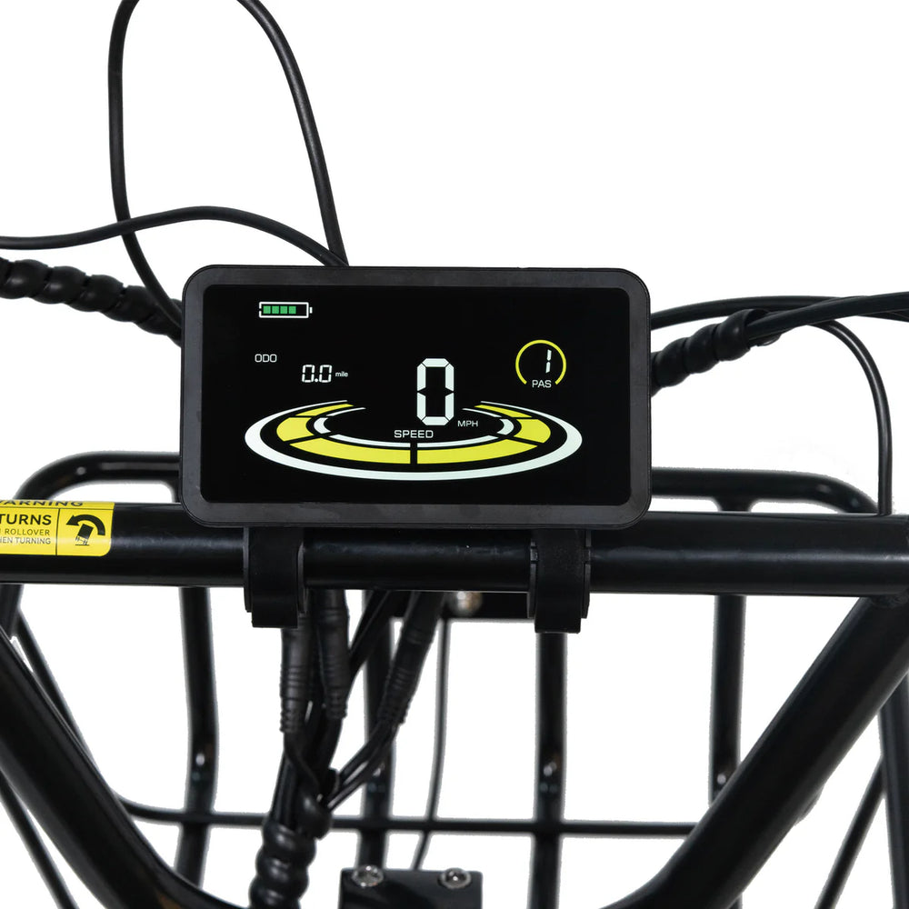 Nakto S03| 500W, 48V 16Ah, 60-Mile Range Electric Fat Tire Trike - EBike Haul