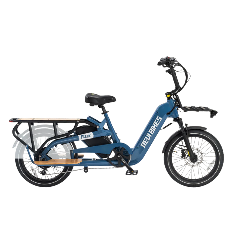 REVI BIKES| Flux Long Range Utility E-Bike | Family Ready, 100-Mile Range Option