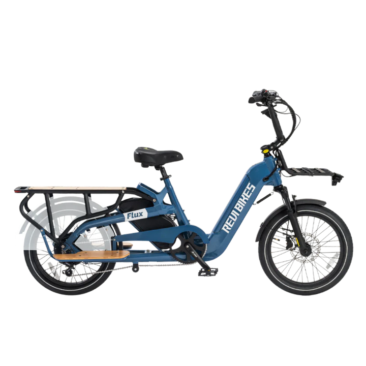 REVI BIKES| Flux Long Range Utility E-Bike | Family Ready, 100-Mile Range Option