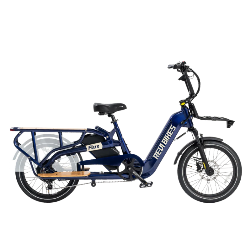 REVI BIKES| Flux Long Range Utility E-Bike | Family Ready, 100-Mile Range Option