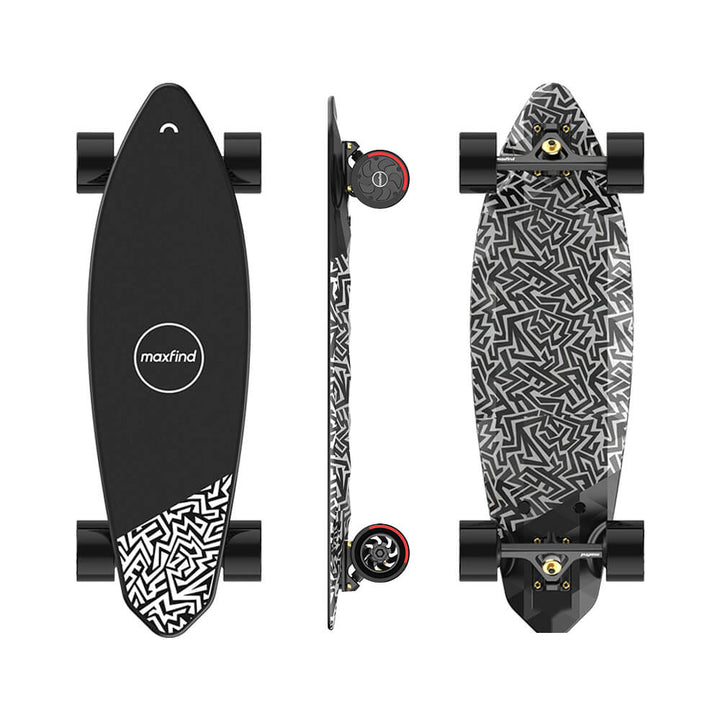 MAXFIND MAX2 PRO| Campus Commuter, Portable, IPX5 Waterproof Mini E-Skateboard