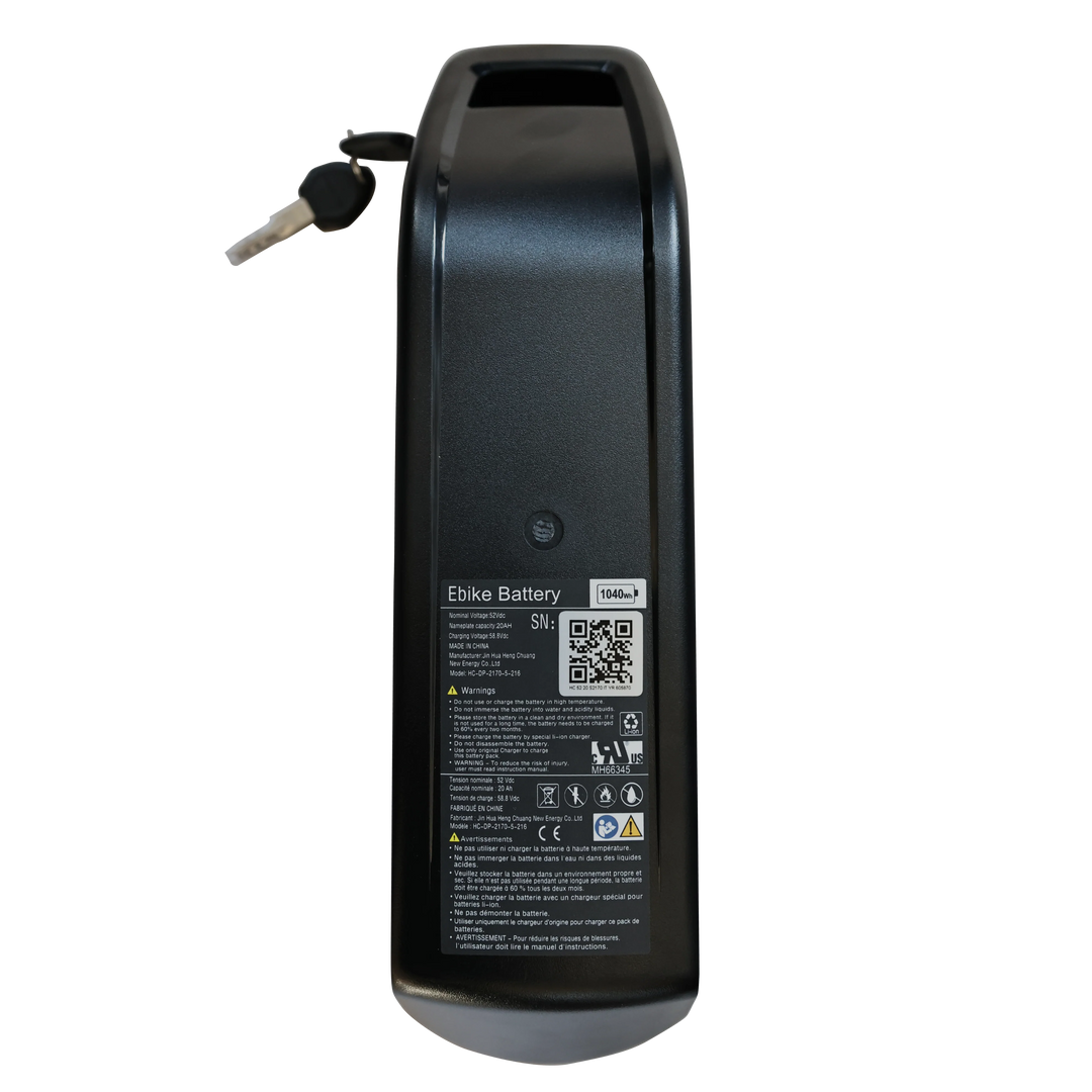 2nd 52V 20AH Battery Kit For SL 750W Bikes