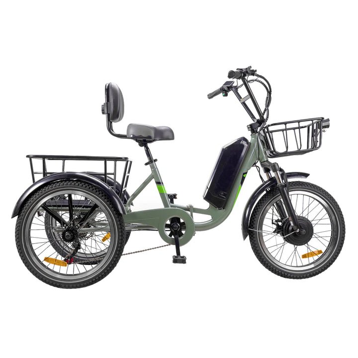 Nakto S02| 500W/750W Peak, 48V 16Ah, 60-Mile Range Electric Trike