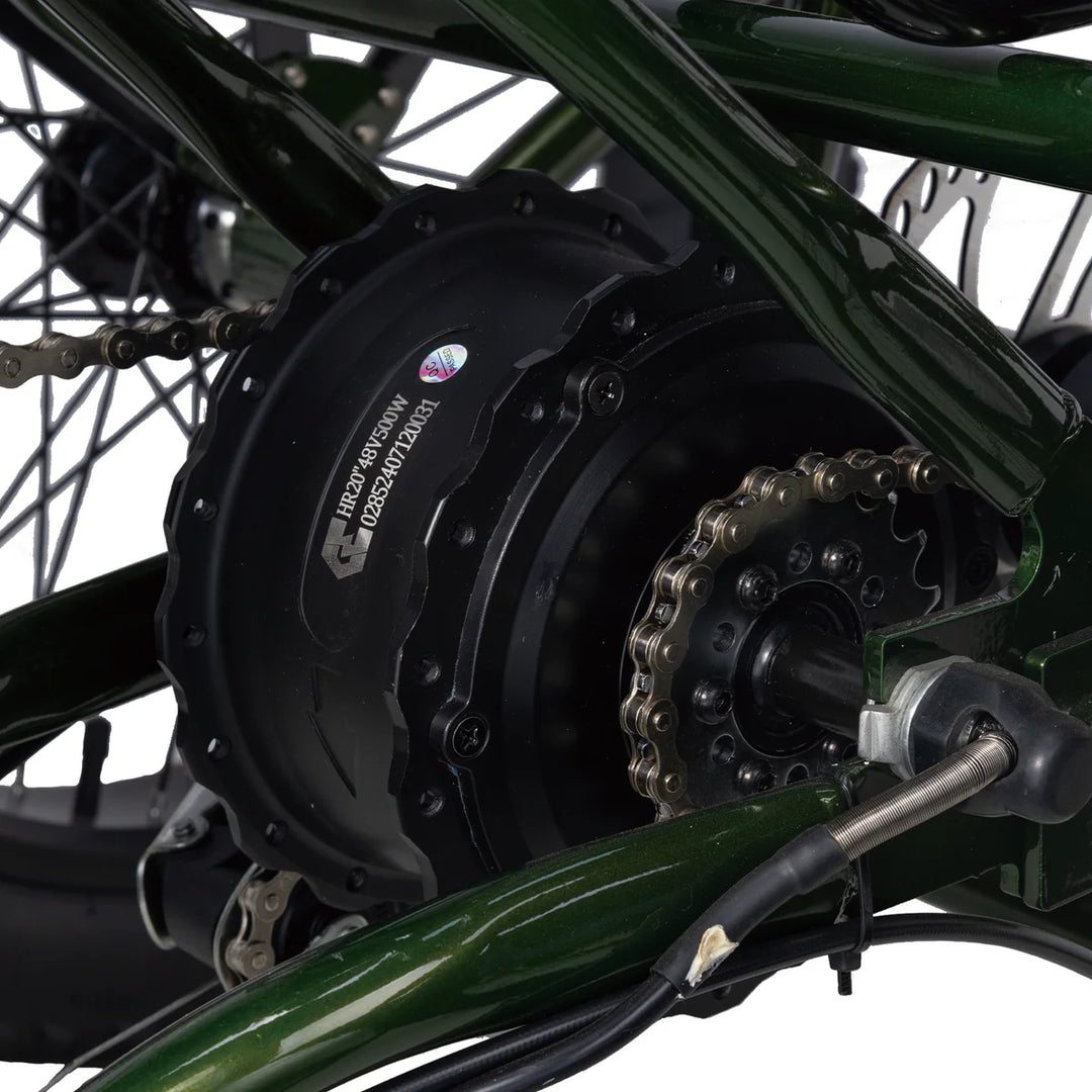 Nakto S03| 500W, 48V 16Ah, 60-Mile Range Electric Fat Tire Trike