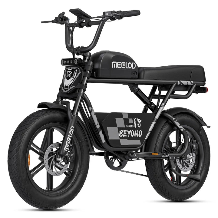MEELOD M8 Extended Double Seat Moped Style E-Bike