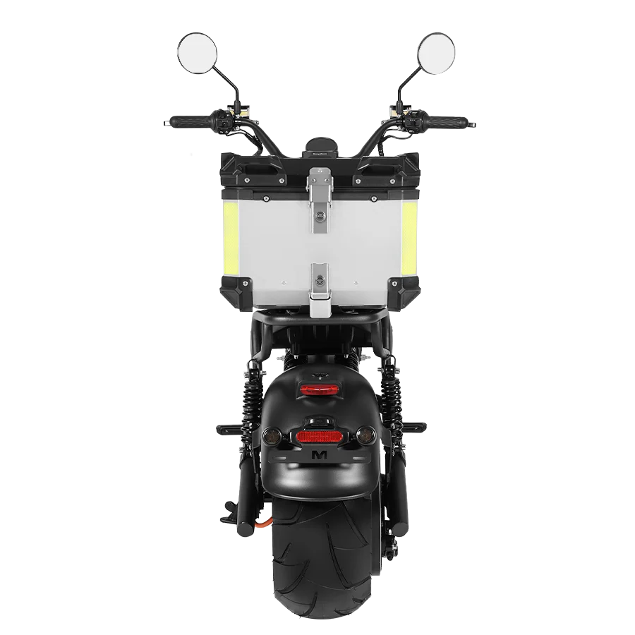 Eahora| Knight M1PS Two Seat +Tailbox Harley-Style 50MPH E-Moped Scooter