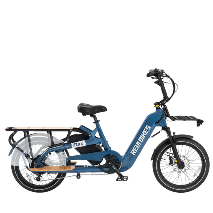 REVI BIKES| Flux Long Range Utility E-Bike | Family Ready, 100-Mile Range Option
