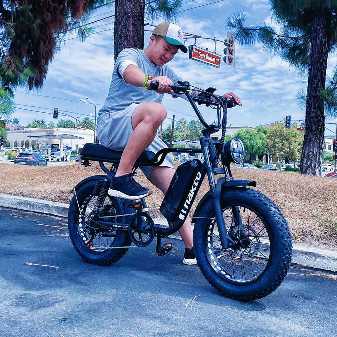 Nakto F2 500W/750W Peak, Dual Suspension, 20" Tires Fat Tire E-Bike