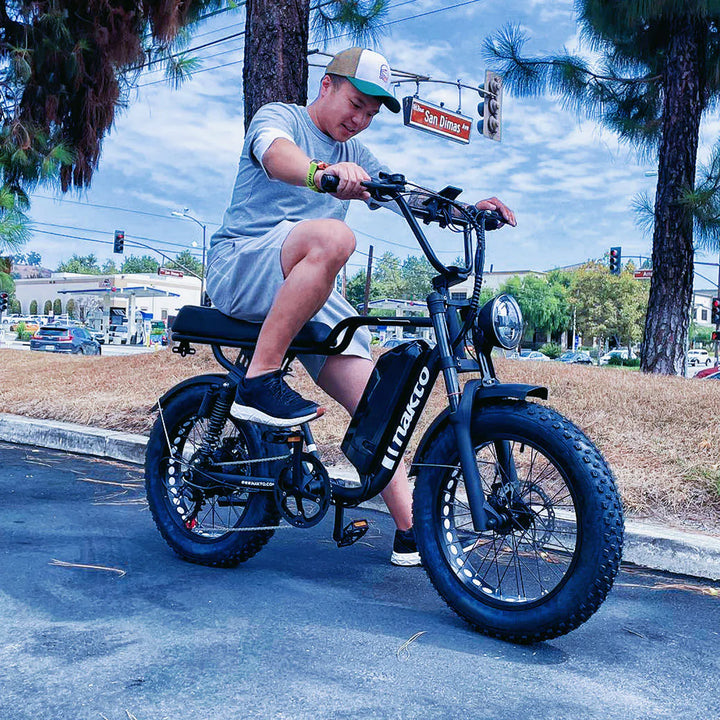 Nakto F2 500W/750W Peak, Dual Suspension, 20" Tires Fat Tire E-Bike