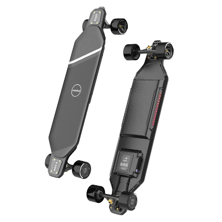 MAXFIND MAX5S| 24 MPH, 15 Mile Range, Dual 650W Motors E-Skateboard