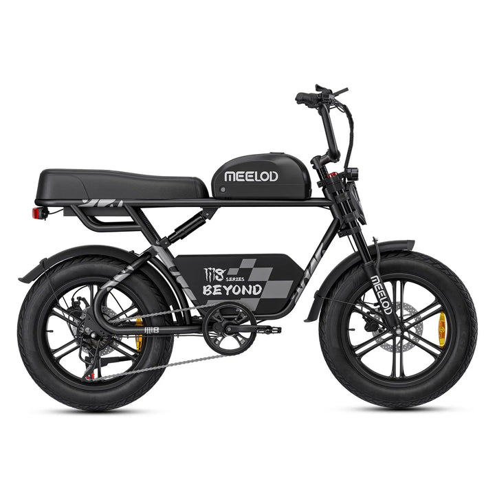 MEELOD M8 Extended Double Seat Moped Style E-Bike