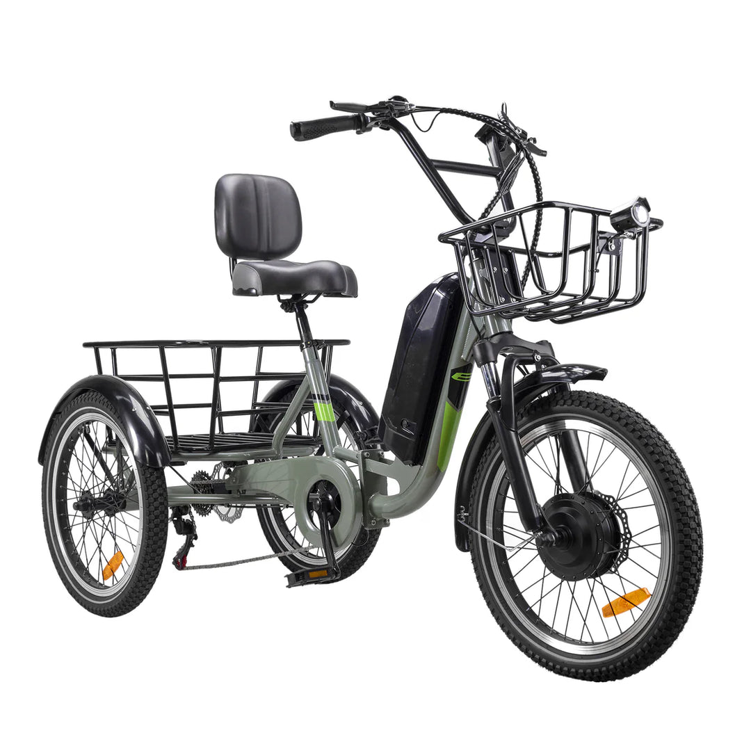 Nakto S02| 500W/750W Peak, 48V 16Ah, 60-Mile Range Electric Trike