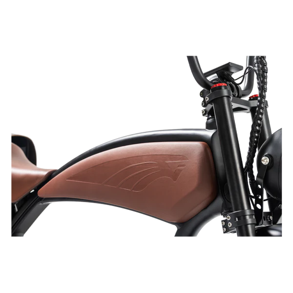 REVI BIKES|Prowler 52V 1000W Motor, Vintage Cafe Racer Electric Fat Tire Bike