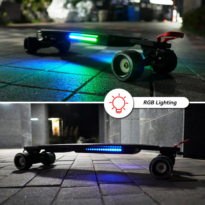 MAXFIND MAX5S| 24 MPH, 15 Mile Range, Dual 650W Motors E-Skateboard