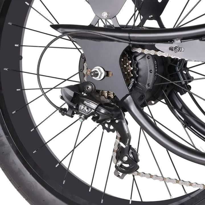 Tracer Chico GT7 750W Fat Tire, Chopper Style Stretch Cruiser Ebike