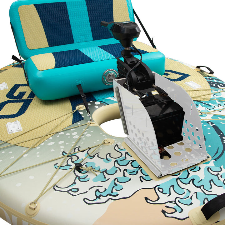 GOBOAT|Double Wave| 2-Person Portable Electric Floating Boat