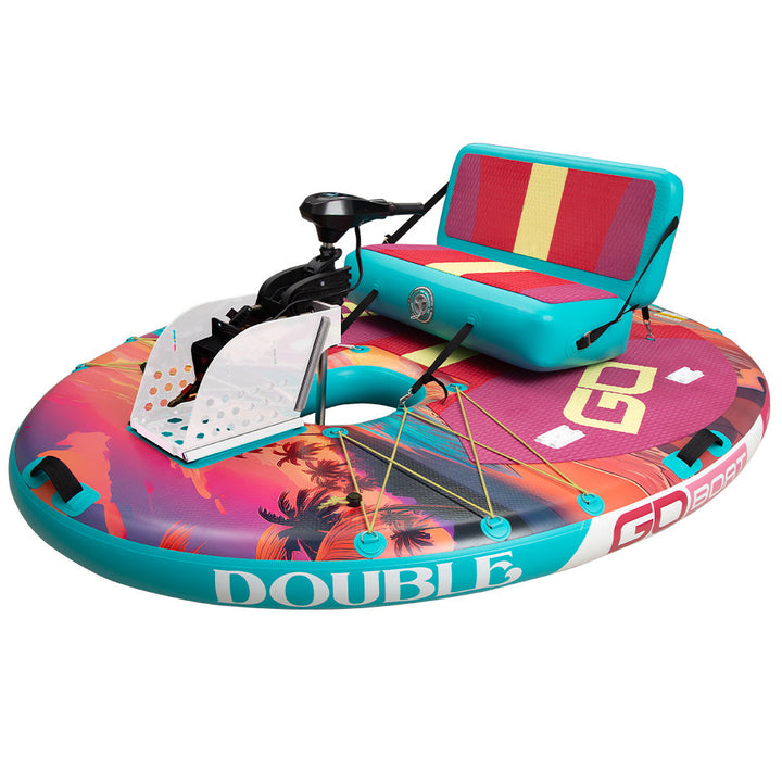 GOBOAT|Double Sunset| 2-Person Portable Electric Floating Boat
