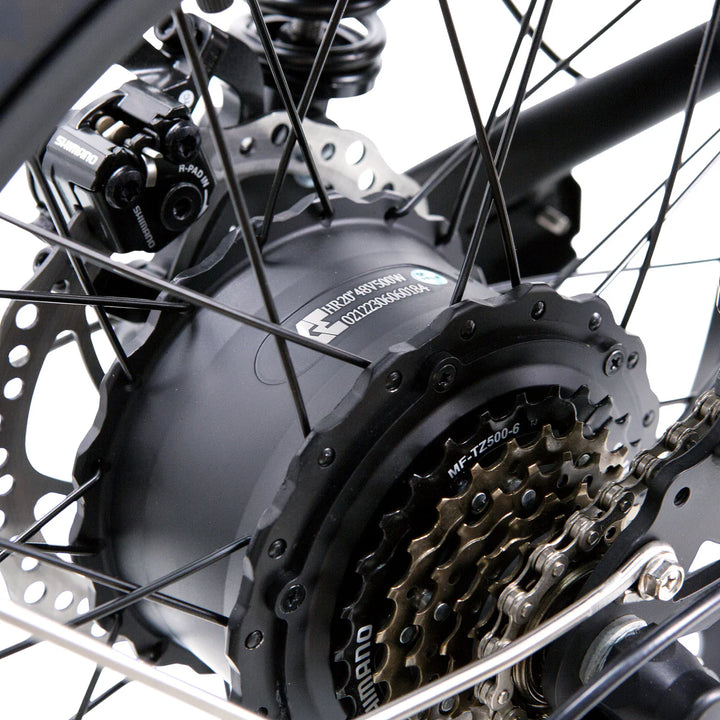 Nakto F2 500W/750W Peak, Dual Suspension, 20" Tires Fat Tire E-Bike