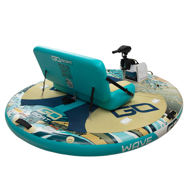 GOBOAT|Double Wave| 2-Person Portable Electric Floating Boat