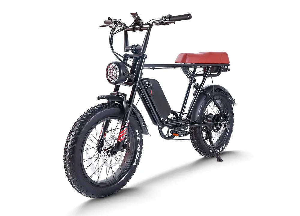 CEMOTO EB66 750W Harley-Style Fat Tire Ebike 48V Dual Battery Option
