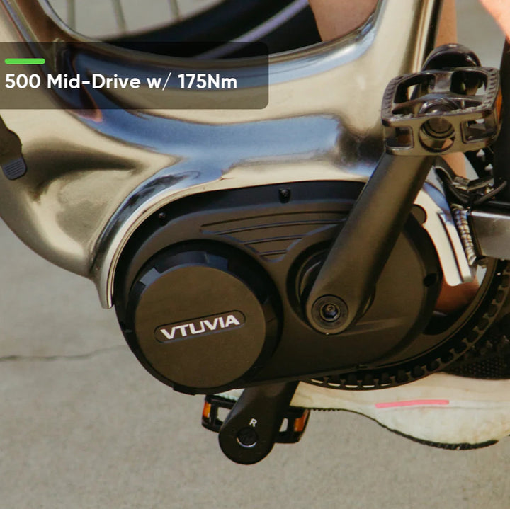 VTUVIA| CMB Mid-Drive Commuter EBike | 80-Mile Range, UL Certified