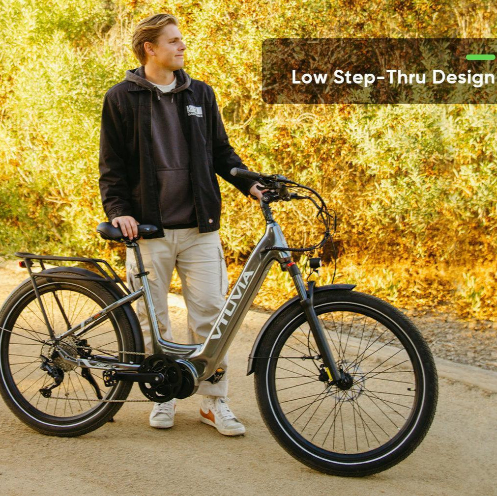 VTUVIA| CMB Mid-Drive Commuter EBike | 80-Mile Range, UL Certified