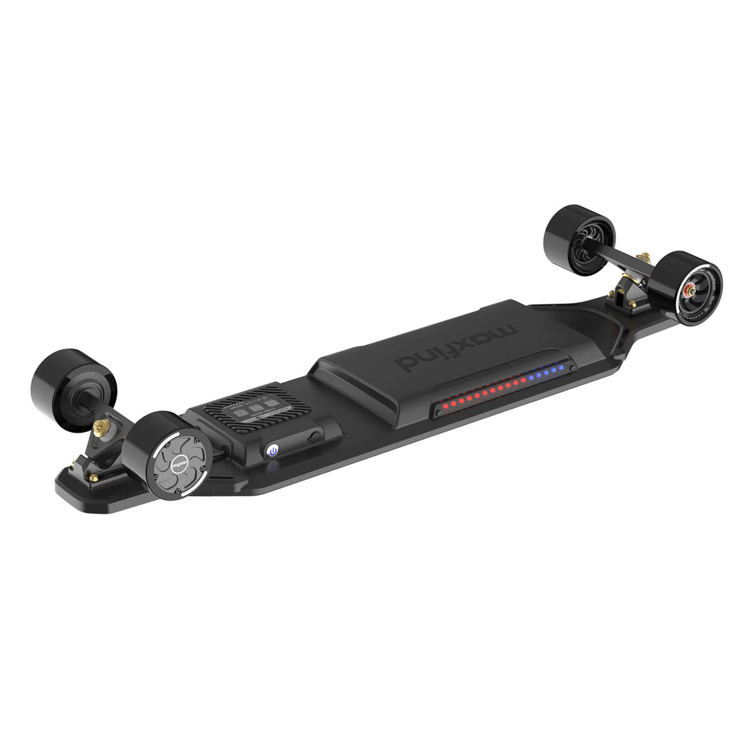 MAXFIND CYBER MAX| High Performance, Flexible Deck, RGB E-Skateboard