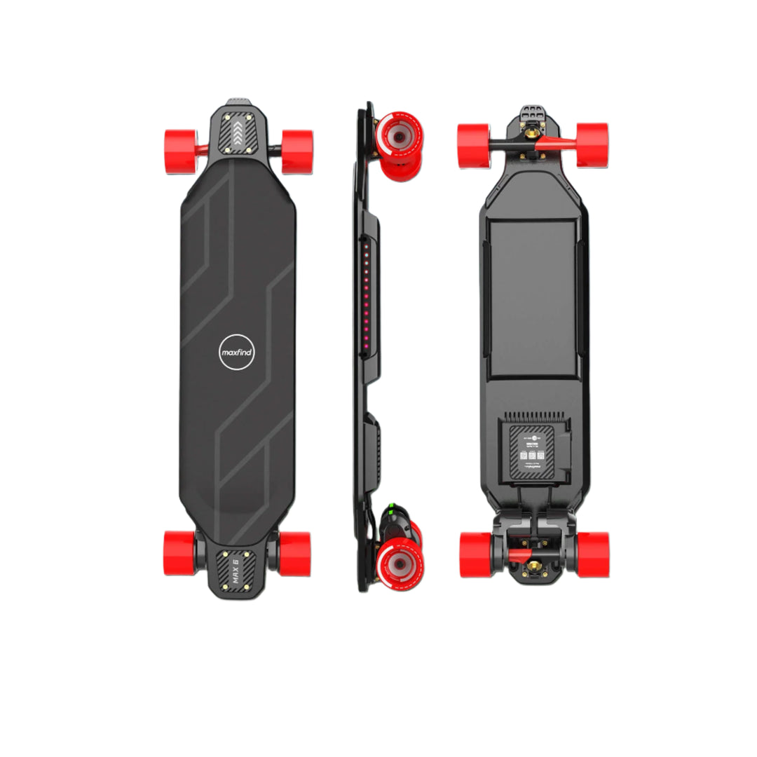 MAXFIND CYBER MAX| High Performance, Flexible Deck, RGB E-Skateboard
