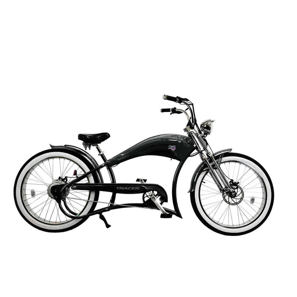 Tracer Twenty5 DS 500W Dual Springer 26" Fat Tire, Retro Style Cruiser EBike