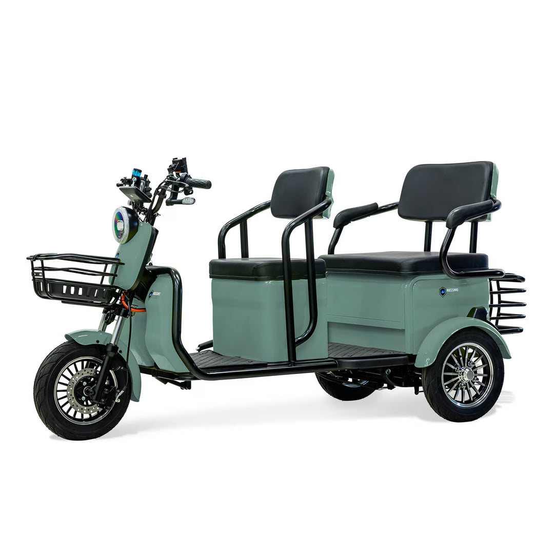 3 wheel electric bicycles Massimo MGC E-Trike | 3-Wheel Electric Scooter for Commuting & Cargo