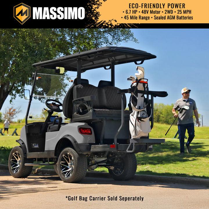 Massimo MVR 2X Electric Golf Cart | 48V 5kW Motor, 45-Mile Range