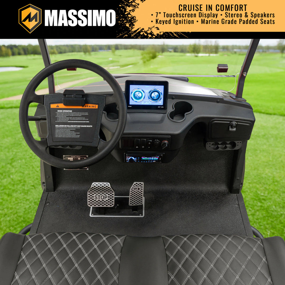 Massimo MVR 2X Electric Golf Cart | 48V 5kW Motor, 45-Mile Range