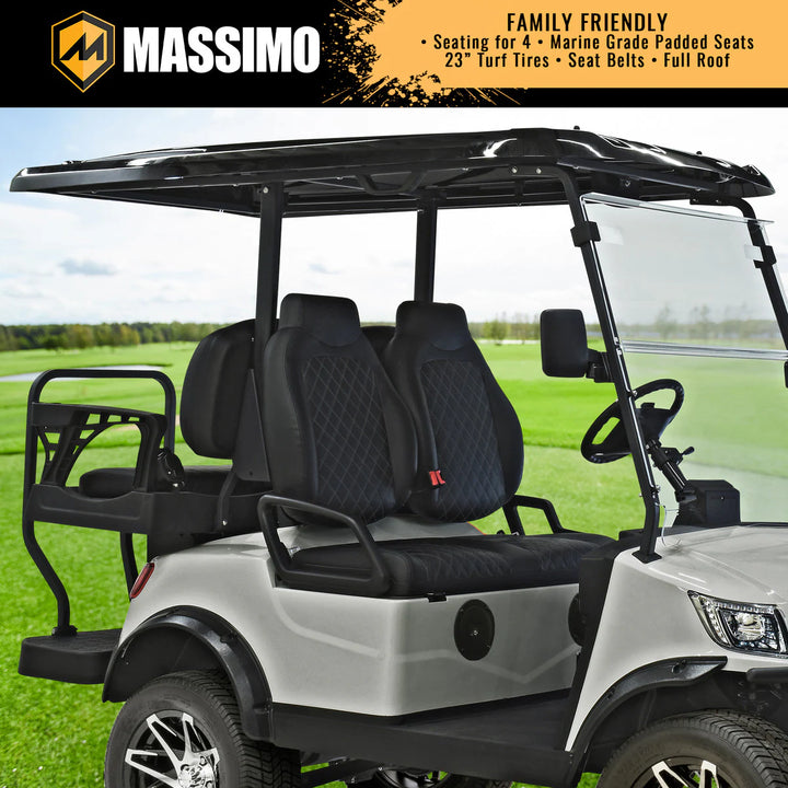 Massimo MVR 2X Electric Golf Cart | 48V 5kW Motor, 45-Mile Range