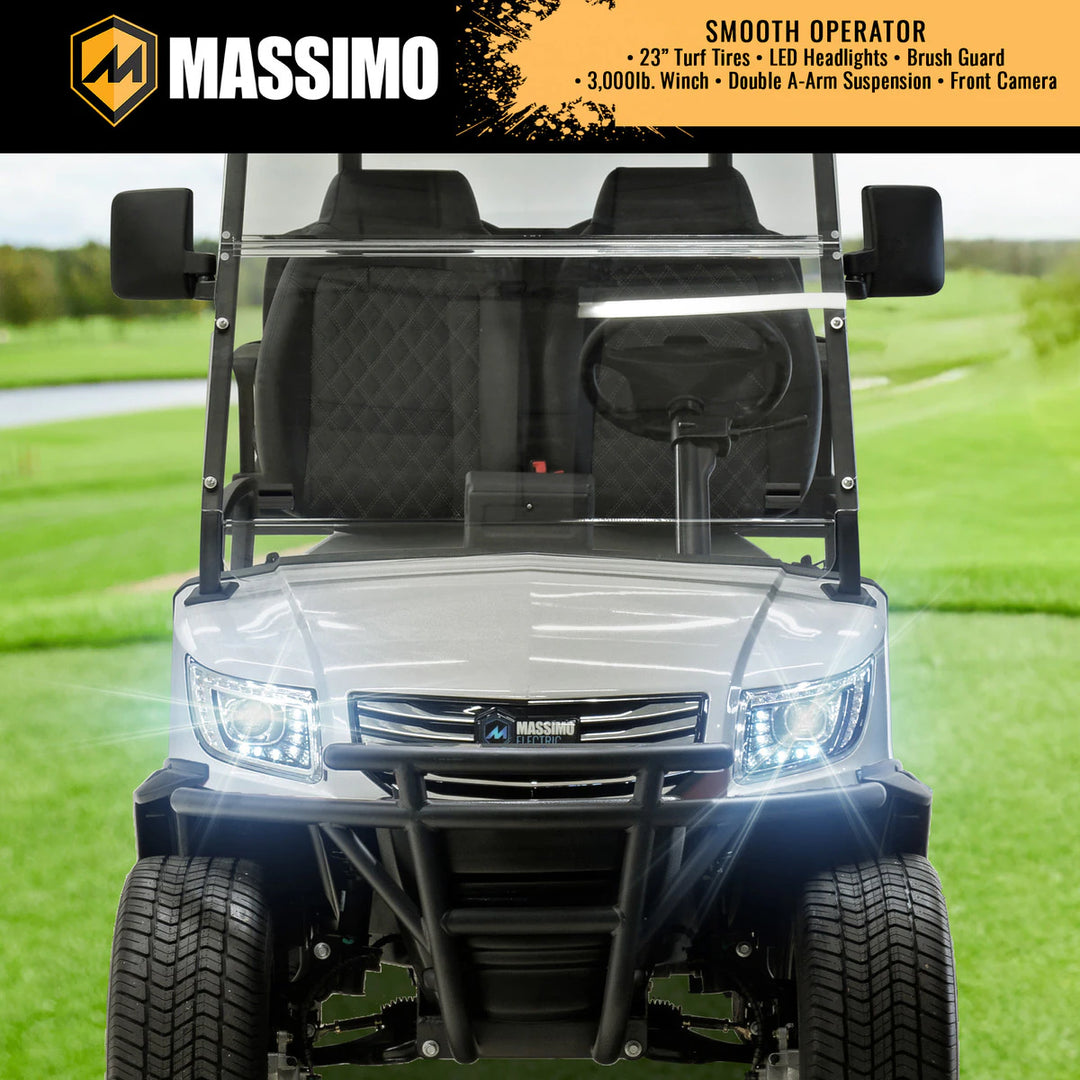 Massimo MVR 2X Electric Golf Cart | 48V 5kW Motor, 45-Mile Range