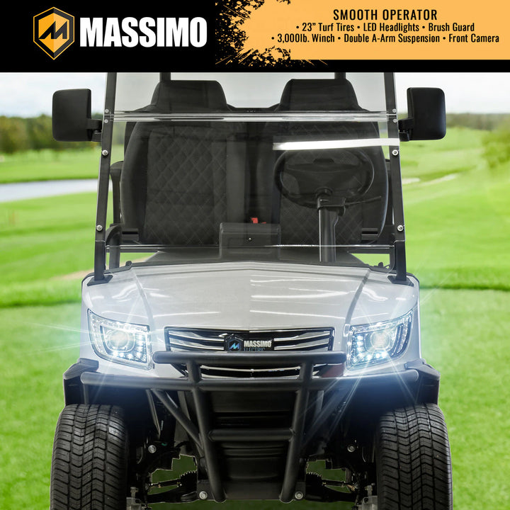 Massimo MVR 2X Electric Golf Cart | 48V 5kW Motor, 45-Mile Range