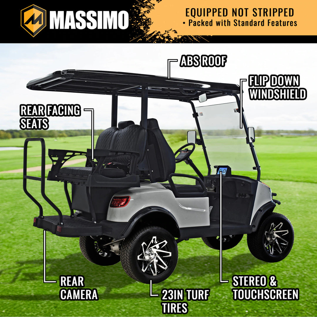 Massimo MVR 2X Electric Golf Cart | 48V 5kW Motor, 45-Mile Range