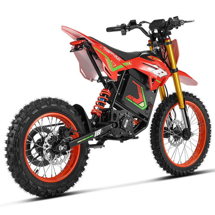 HappyRun F18 Electric Dirt Bike with Mid-Drive for Teens & Adults