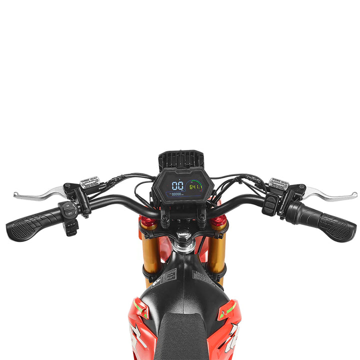 HappyRun F18 Electric Dirt Bike with Mid-Drive for Teens & Adults