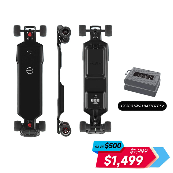MAXFIND FF BELT| Powerful Belt Drive, Smooth Ride Long Range E-Skateboard