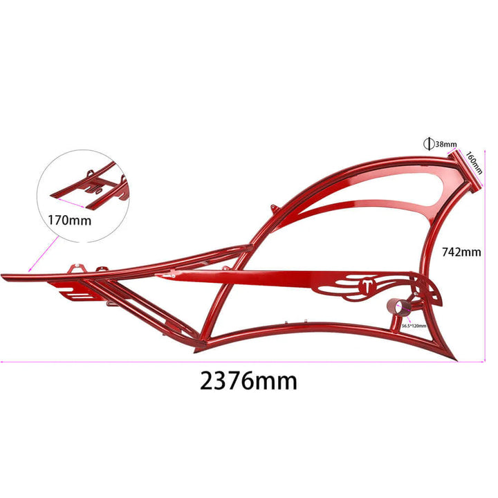 Tracer FM-Scorpion Pro DTS 26" Stretch Chopper Cruiser Over Size Steel Frame